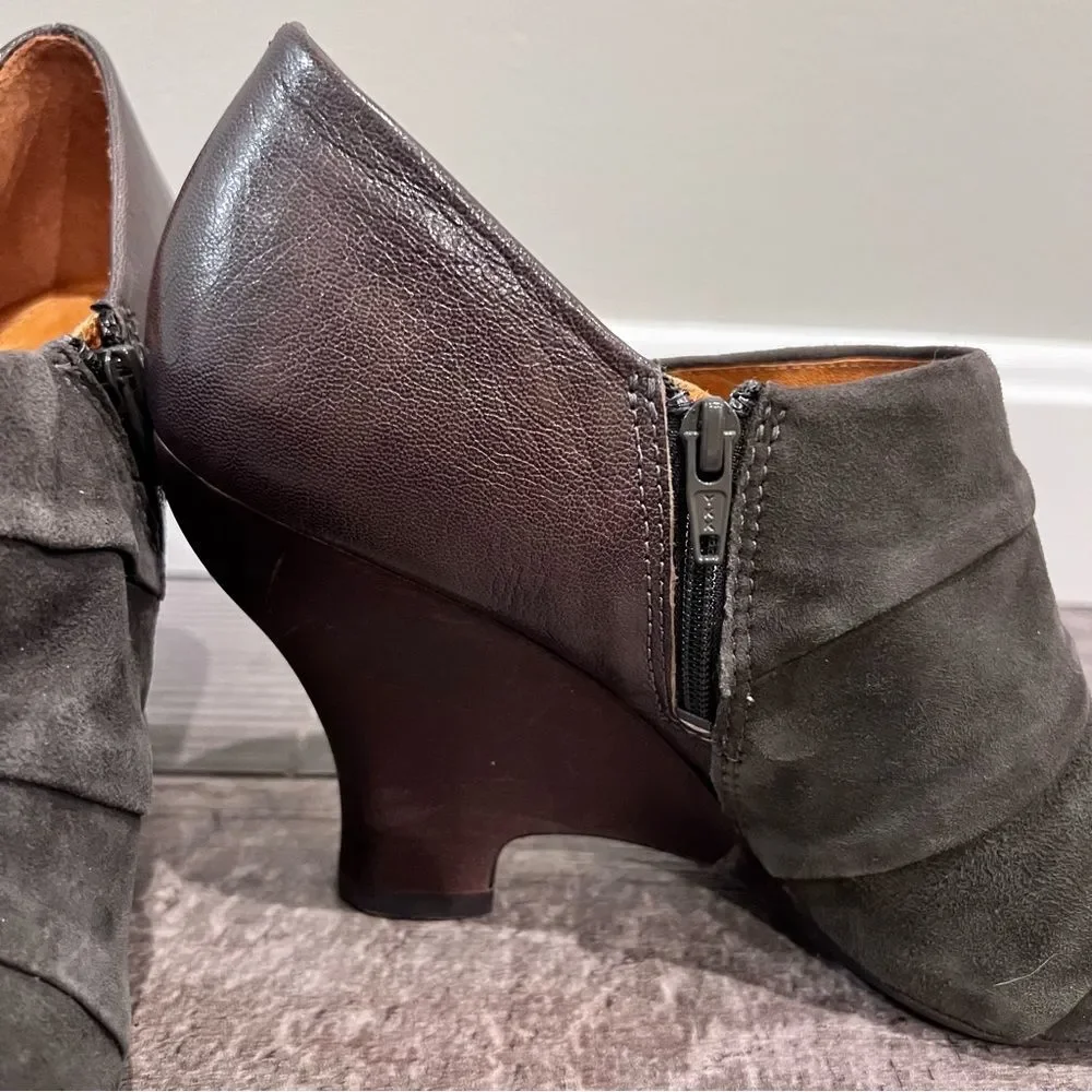 Naya peep-toe wedges size 9 in Greyish/brown - Picture 2 of 9